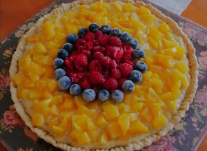 Una foto de Tartaleta de frutas vegana