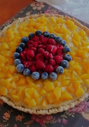 Una foto de Tartaleta de frutas vegana