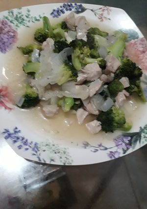 Foto resep Ayam cah brokoli