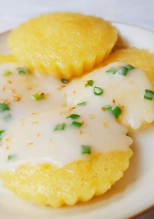 Hình của món Bánh BÒ hấp vị mít.
