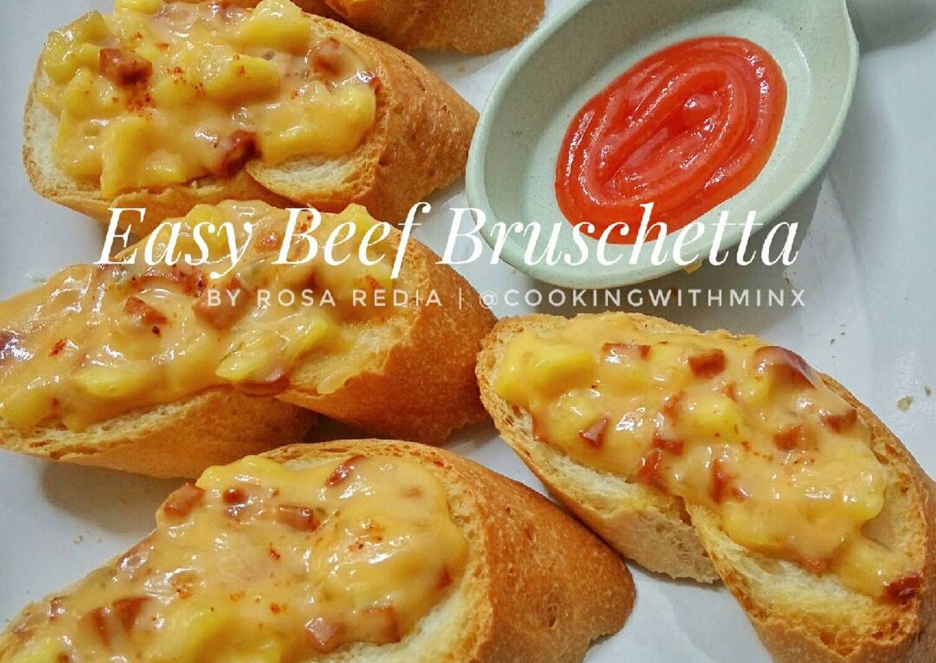 Easy Beef Bruschetta