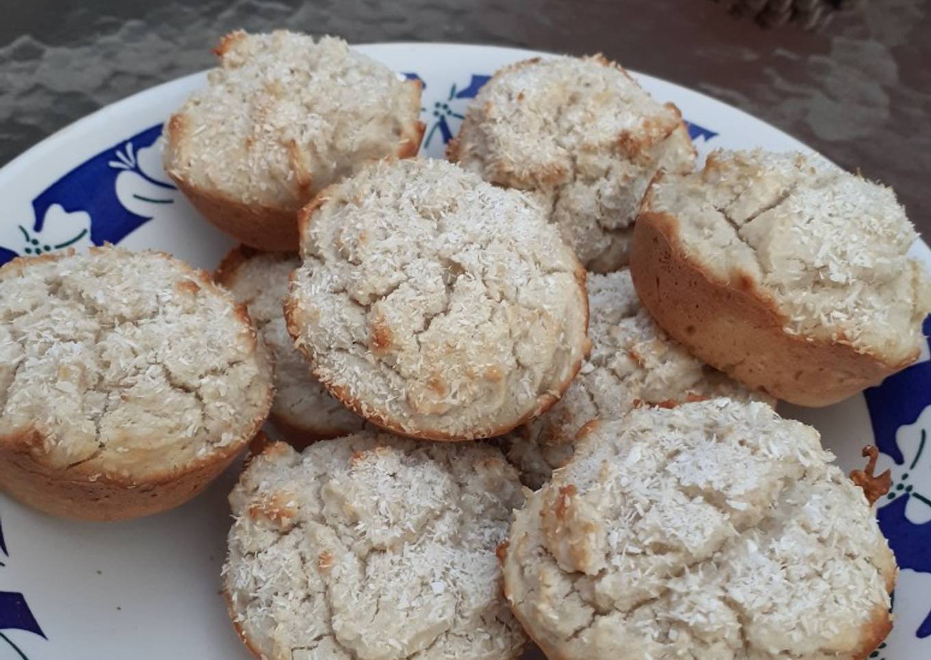 Cupcakes o muffins de avena y banana saludables