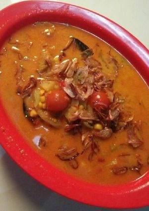 Foto resep Sayur labu kuah jagung isi ayam