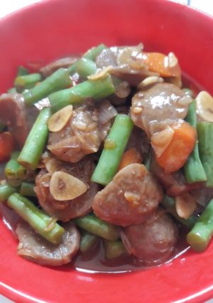 Foto resep Tumis bakso buncis