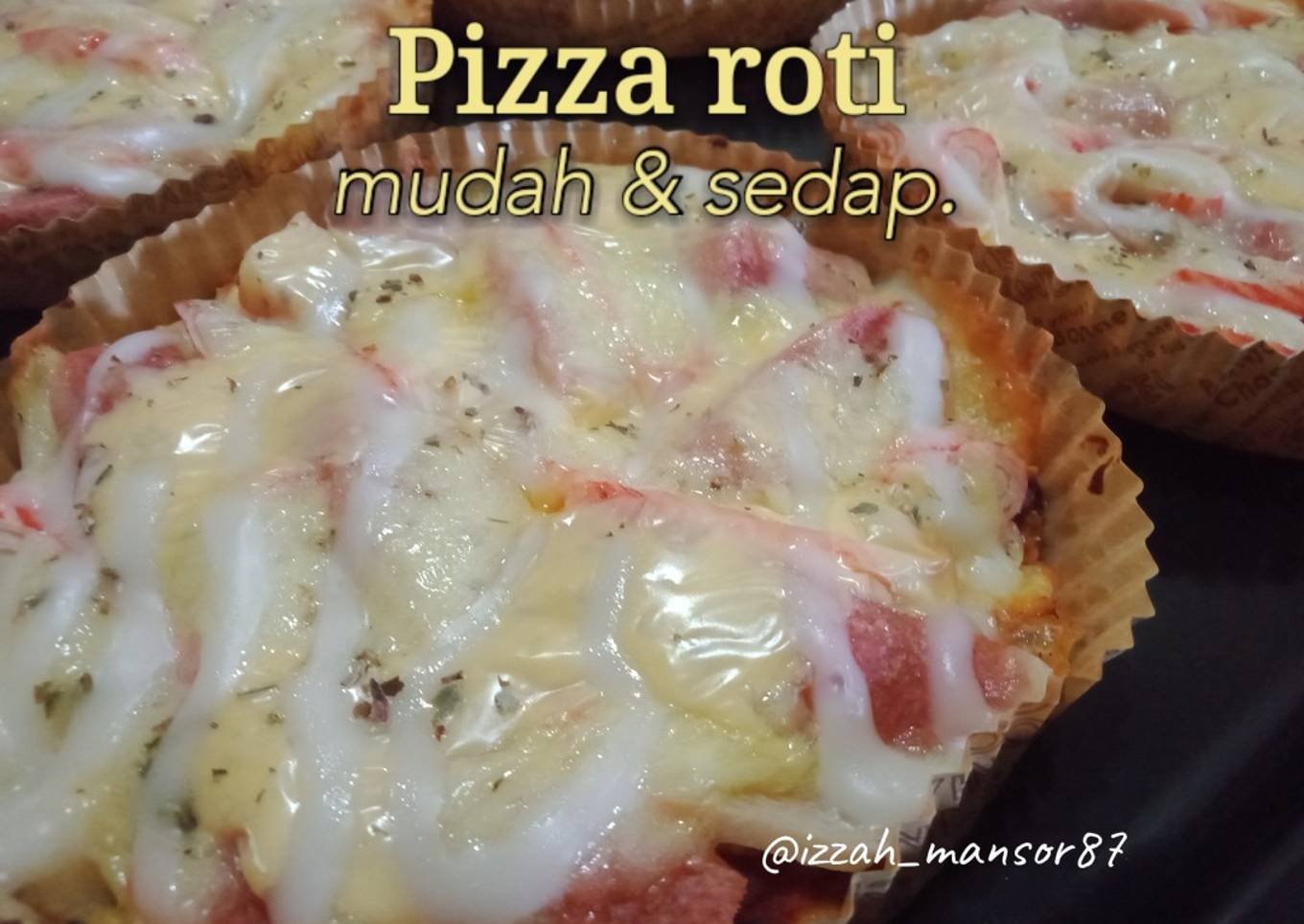 Pizza roti yang mudah dan enak
