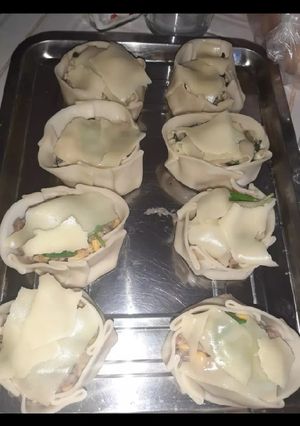 Una foto de Canastita de pollo, acelga