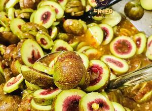 Hình của món Sung ngâm mắm chua ngọt.