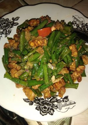 Foto resep Tumis kacang panjang kombinasi tempe #5resepterbaruku