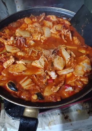 Foto resep Kimci Cige dan tahu Korea