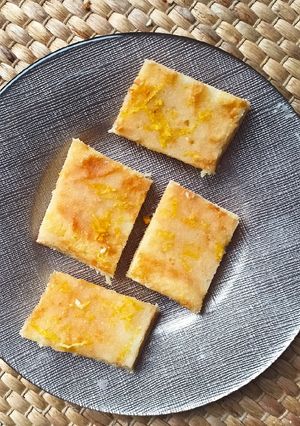 Una foto de Brownie de limón