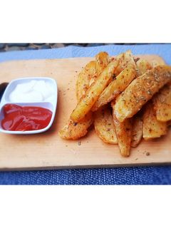 Foto resep Fried Potato Wedges