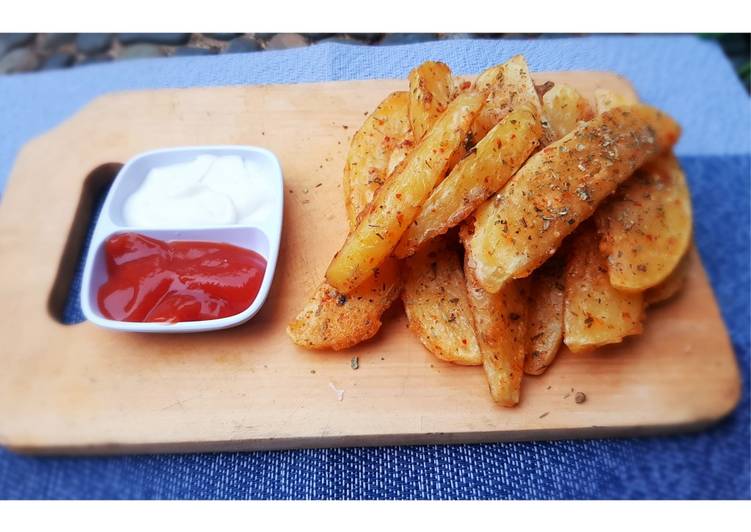 Resep: Fried Potato Wedges yang Gurih