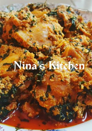 A picture of Egusi soup.