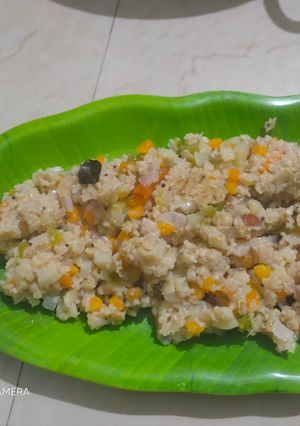 வெஜிடபிள் ஓட்ஸ் உப்புமா(vegetable oats upma recipe in tamil) செய்முறை முக்கிய புகைப்படம்