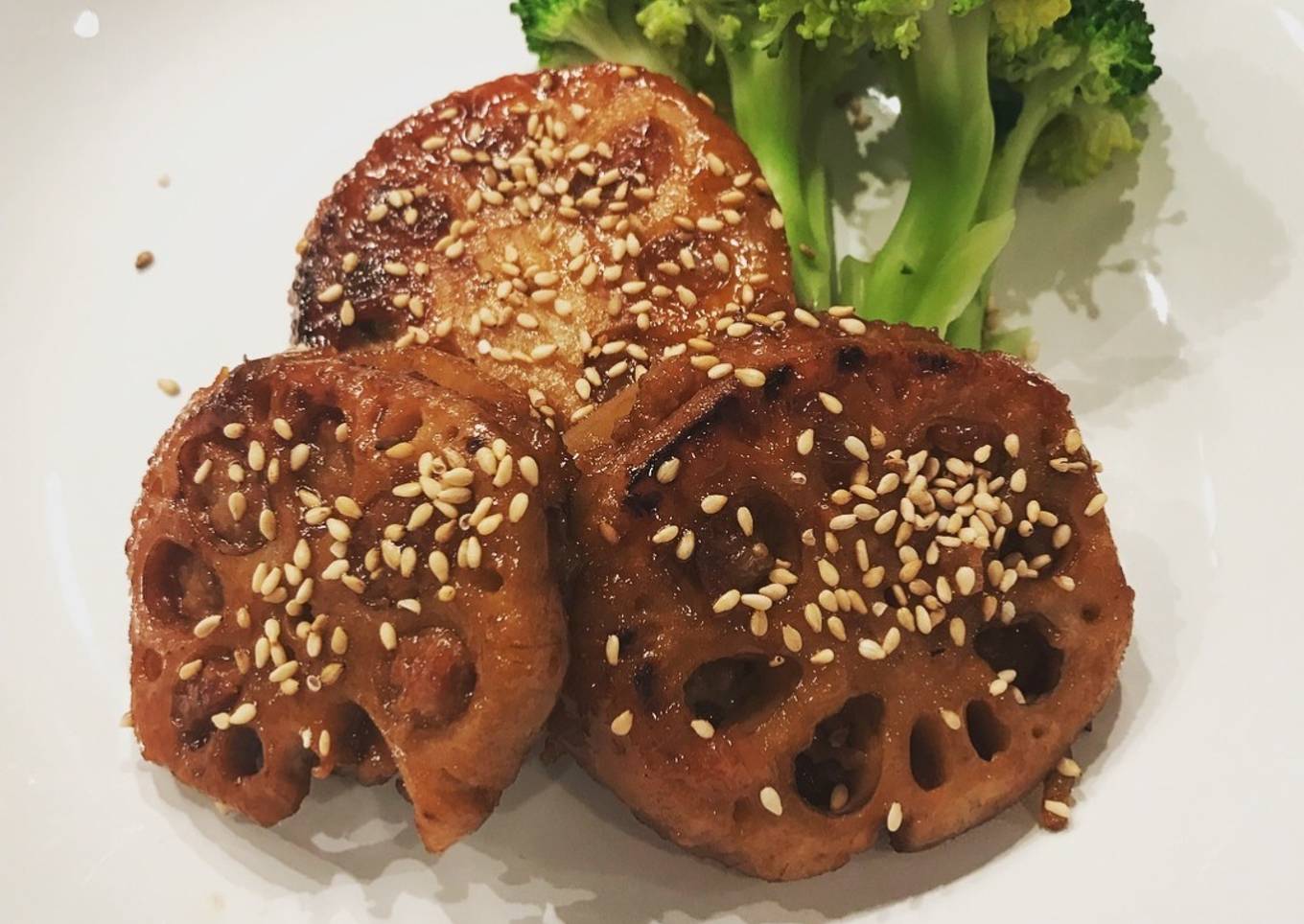 Lotus root and minced pork millefeuille - Japanese