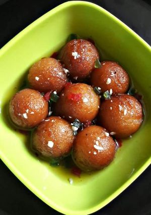 A picture of Corn Maida Jamuns.