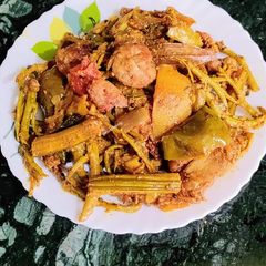 A picture of Mahura(mixed vegetable curry).