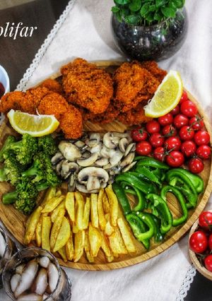 عکسی از دستور مرغ سوخاری در فر