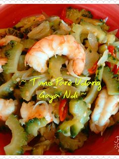Foto resep Tumis Pare Udang gaya Ndi