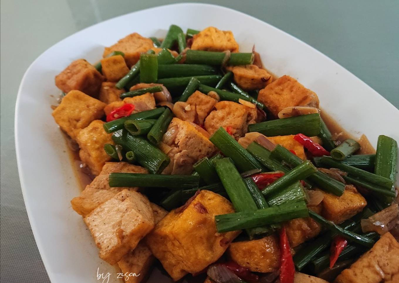 Tumis Tahu Bunga Bawang