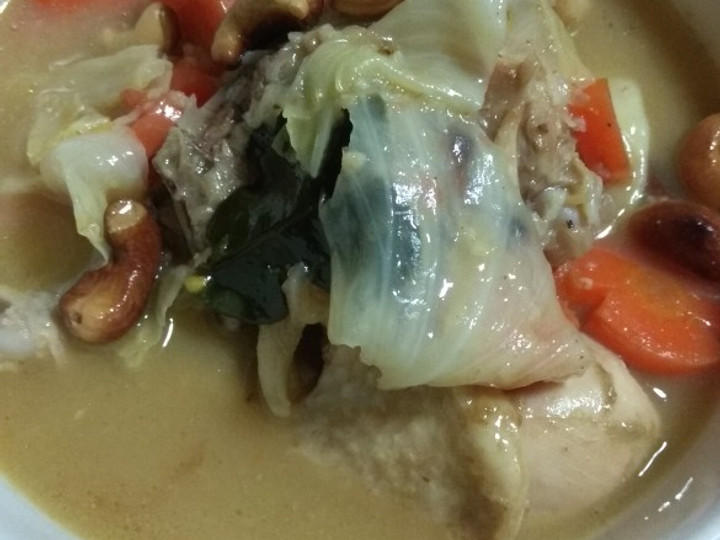 Resep Kari Ayam asam dengan kacang mede Enak Terbaru