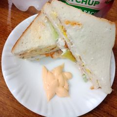 A picture of Chicken egg Mayonnaise sandwich.