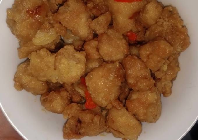 Chicken pop salted egg royco