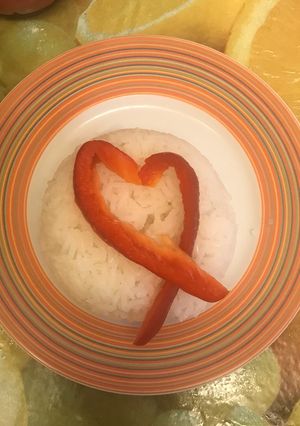 Una foto de Arroz con olla arrocera
