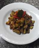 Ensalada tibia al wok