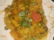 A picture of aloo patta gobhi