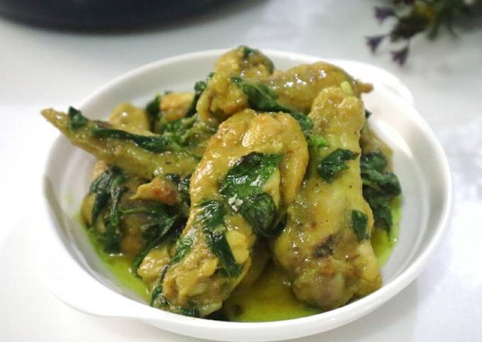 Cara bikin Sayap ayam bumbu kuning daun kemangi Cara bikin Sayap ayam bumbu kuning daun kemangi