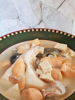 Foto resep Sup kepala salmon bahan minimalis