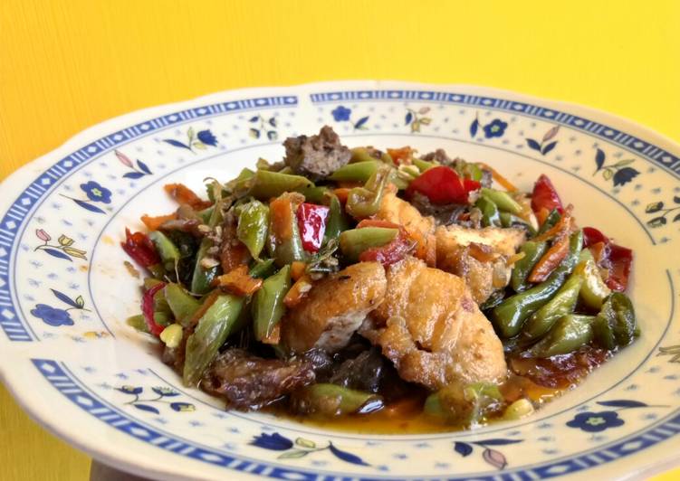 Resep Oseng buncis tahu hati ayam Lezat