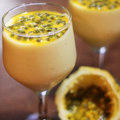 A picture of Passion fruit mousse.