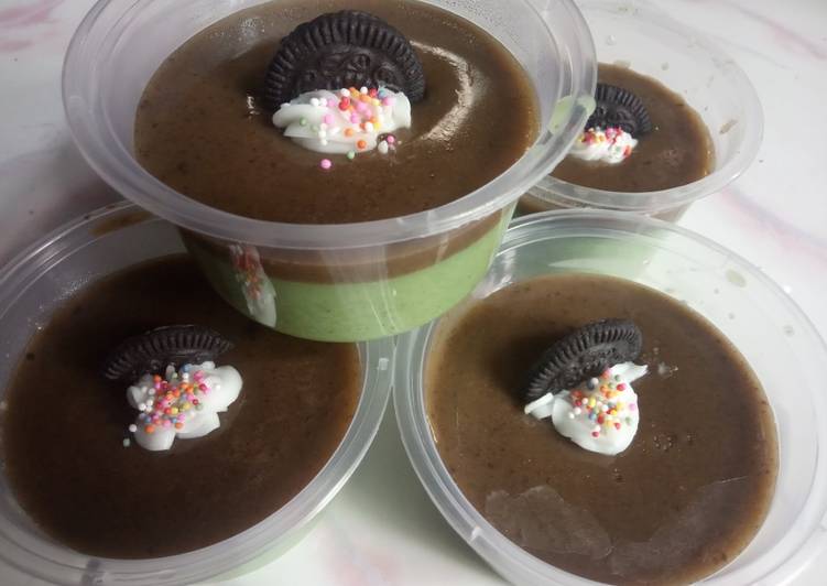 Puding oreo