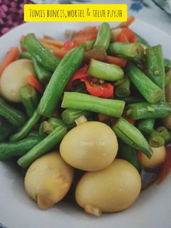 Foto resep Tumis buncis, wortel & Telur Puyuh