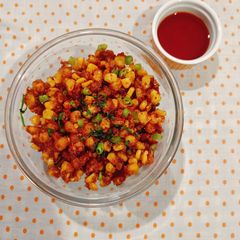 A picture of Crispy Corn Chilli Fry.