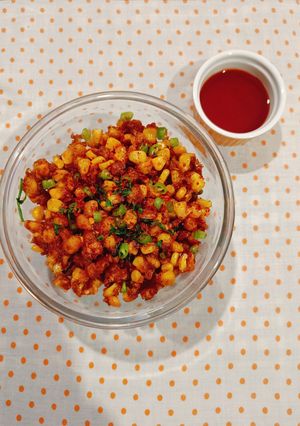 A picture of Crispy Corn Chilli Fry.