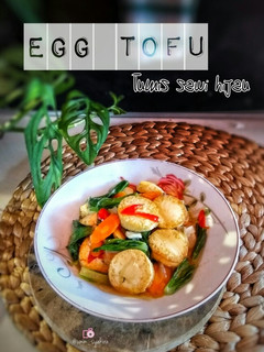 Foto resep Egg Tofu Tumis Sawi Hijau