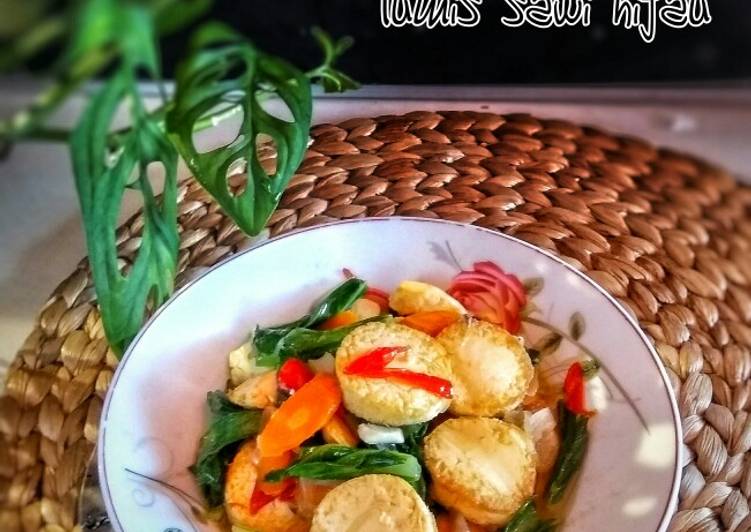 Egg Tofu Tumis Sawi Hijau