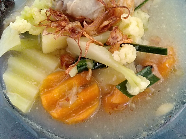 Resep Sup ayam + sayur, Enak