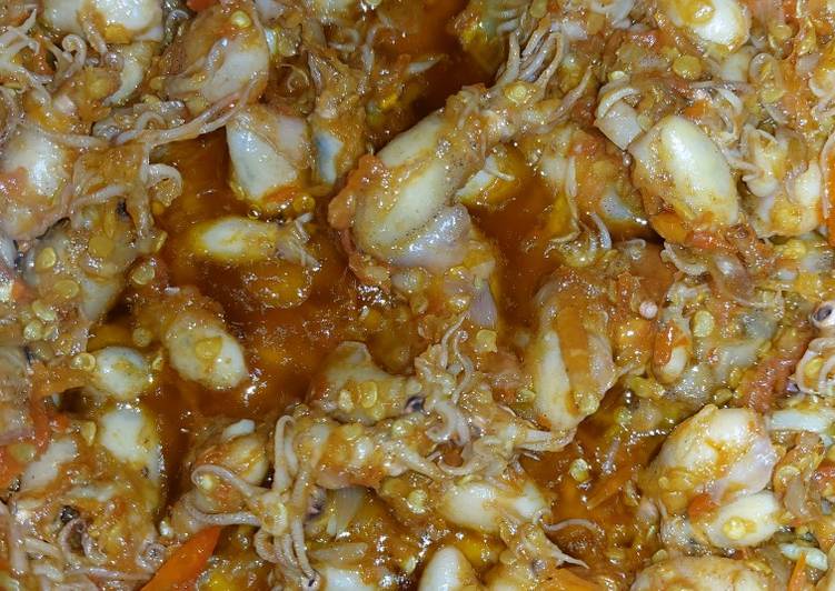 Cara Gampang Membuat Sambal baby cumi, Lezat Sekali