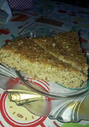 Una foto de Torta de avena, chía y naranja deliii 😋😋😋
