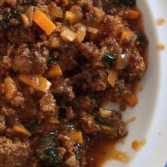 A picture of Minced beef stew.