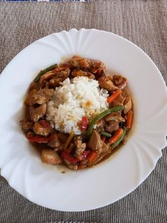 Kínai zöldséges csirke recept fotója