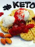 Home made buttermilk, anna olson waffle #ketobetic