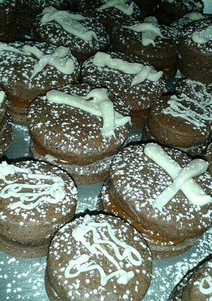 Una foto de Alfajores de chocolate (super ricos)