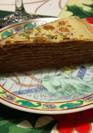 Une photo de Gâteau de crêpes au chocolat