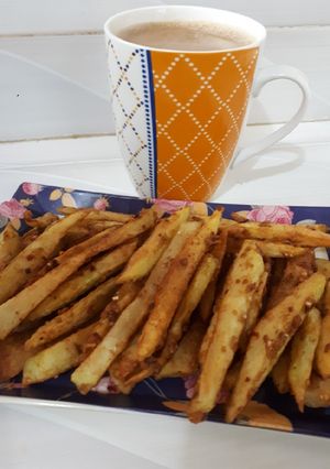 A picture of مزے دار سپائسی چپس.