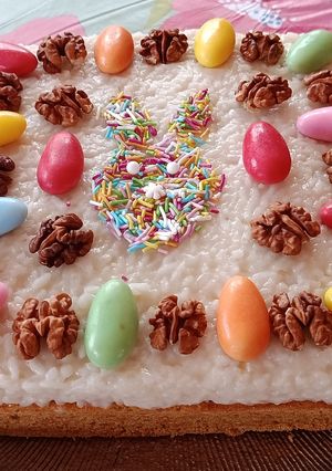 Répatorta rizskrémmel és mandulával #gluténmentes#tejmentes recept fotója